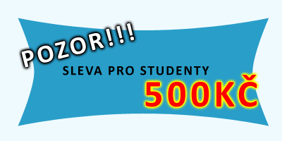 Sleva pro studenty 500,-KČ